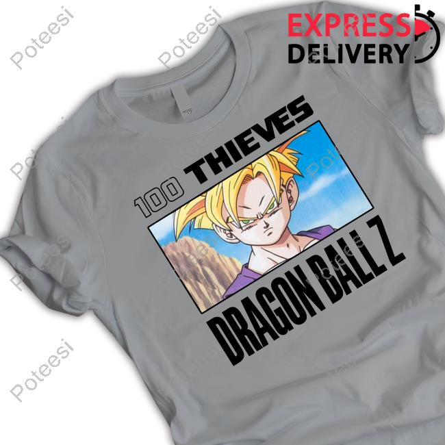 100 Thieves Dragon Ball Z Tee Shirt